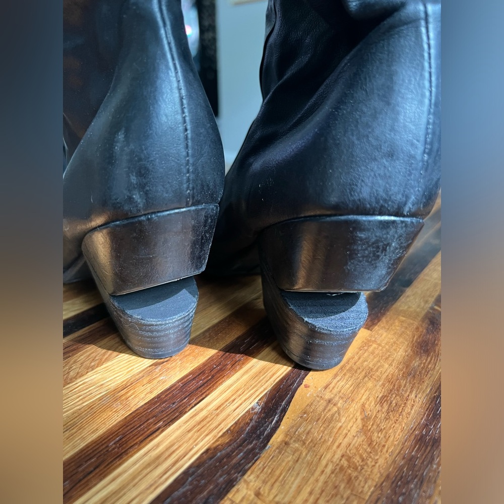 A.S. 98 studded heeled boots with cut out heel - Picture 5 of 8